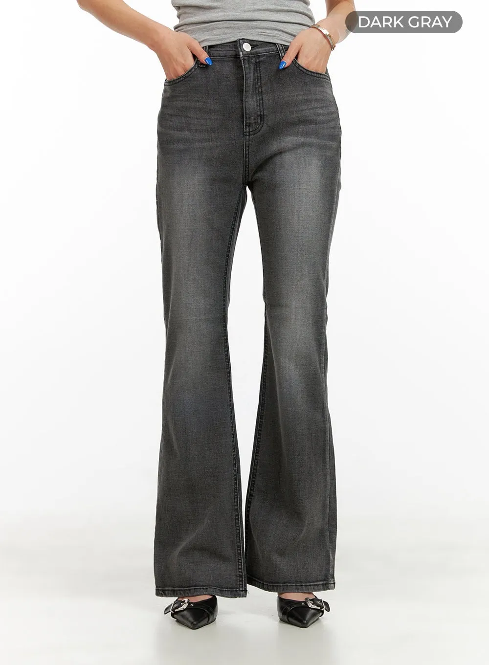 Basic Low Rise Bootcut Jeans CY431