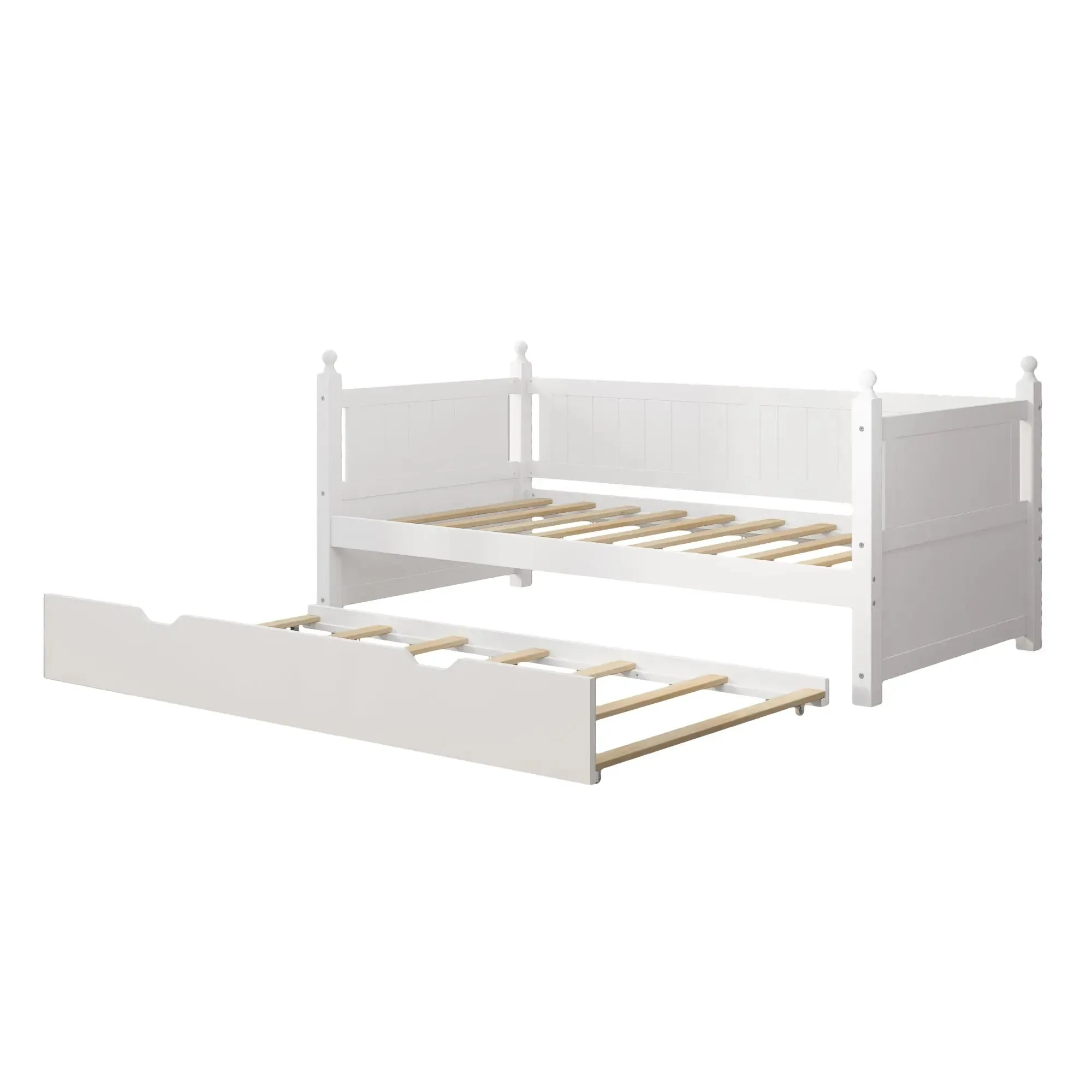 Bellemave® Twin Size Solid Wood Daybed with Trundle