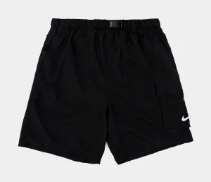 Belted 7" Volley Mens Shorts (Black)