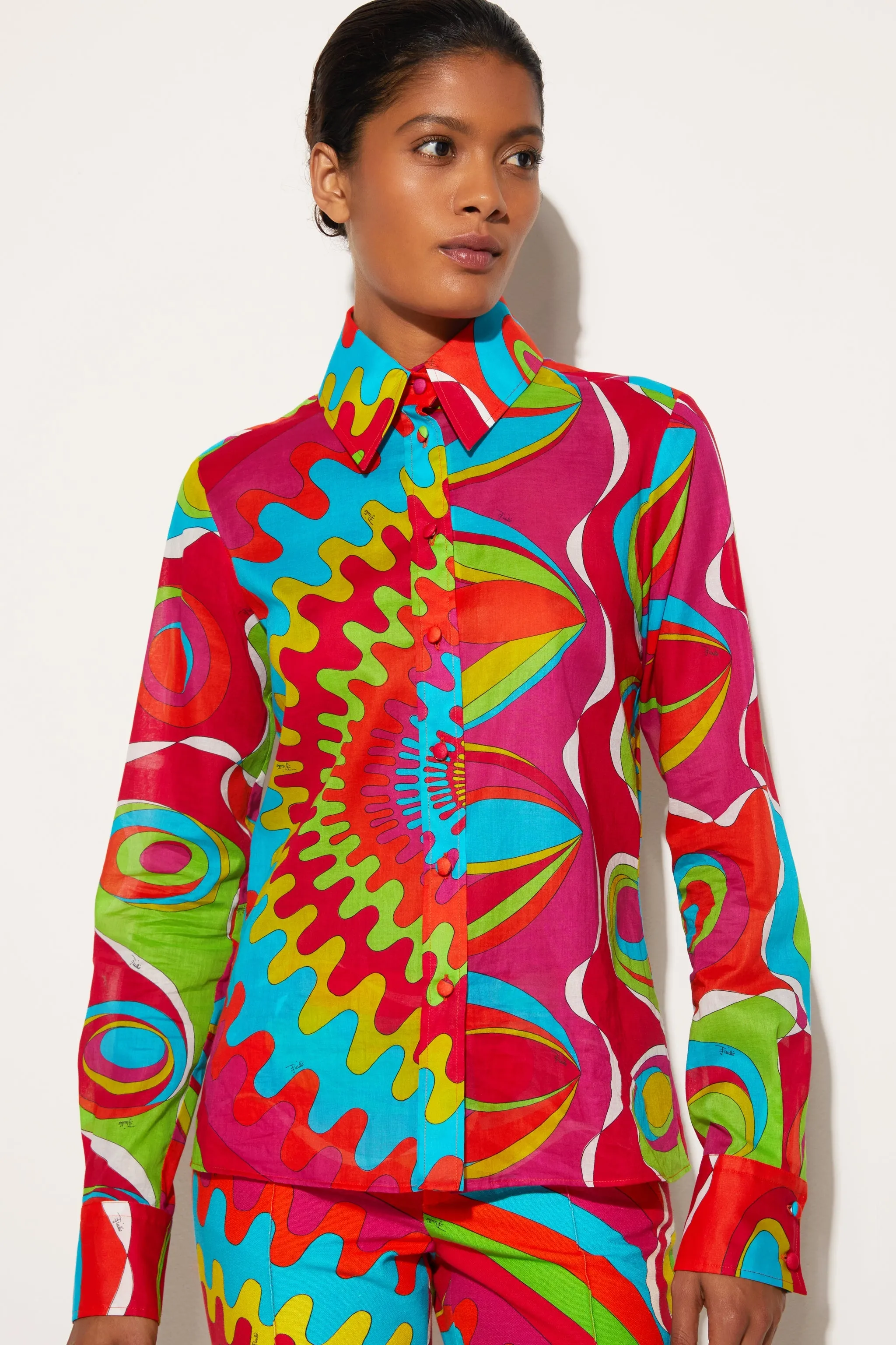 Bersaglio-Print Cotton Shirt