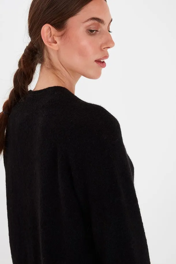 Brittney V-neck Jumper (Black)