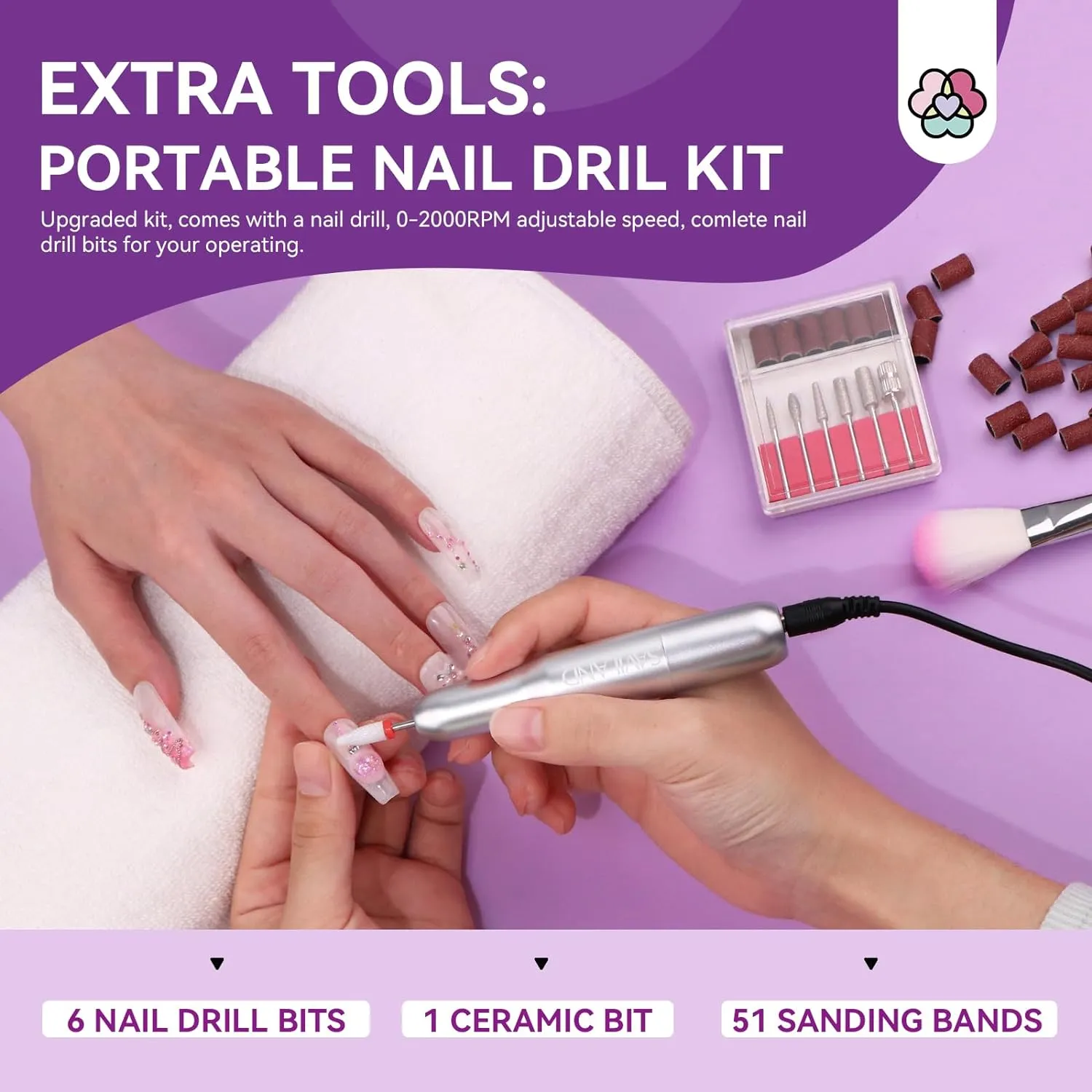 Builder Nail Gel Kit with Nail Drill