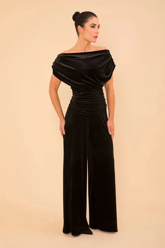 Carbon Jumpsuit (Black Velvet)