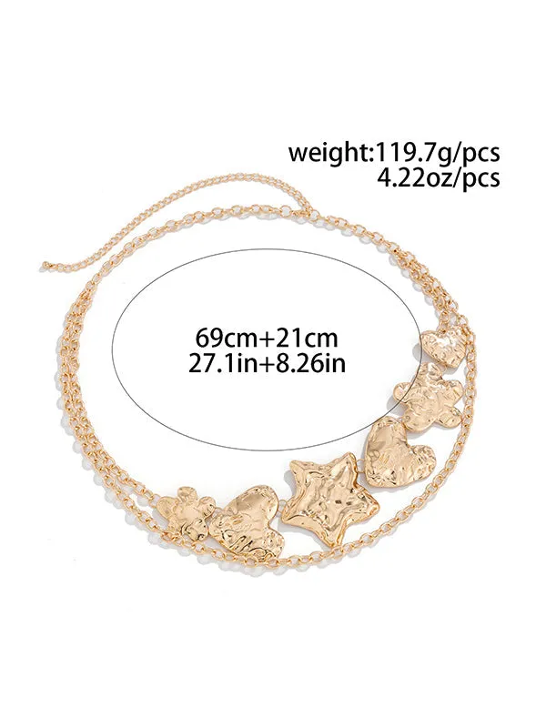 Chains Flower Shape Geometric Waist Chain Accessories