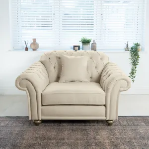 Chesterfield Loveseat in Beige