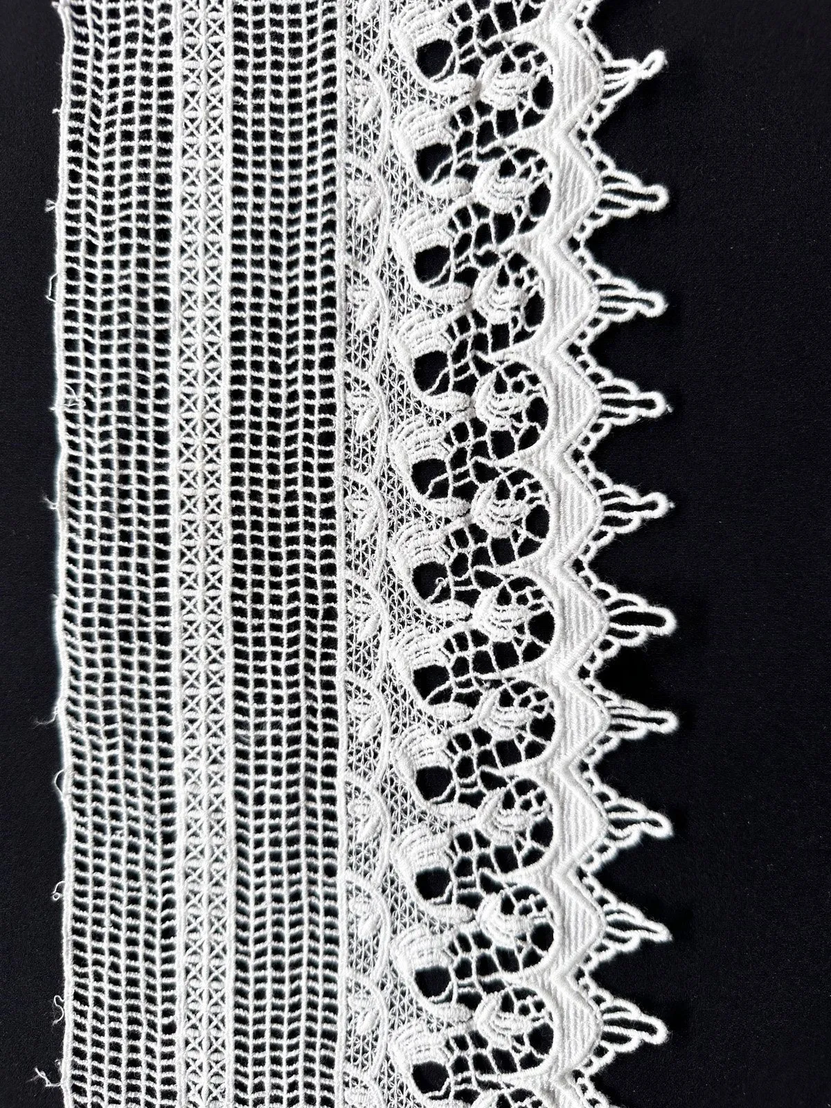 Deadstock Johnny Was 6" Cotton Victorian Inspired Lace