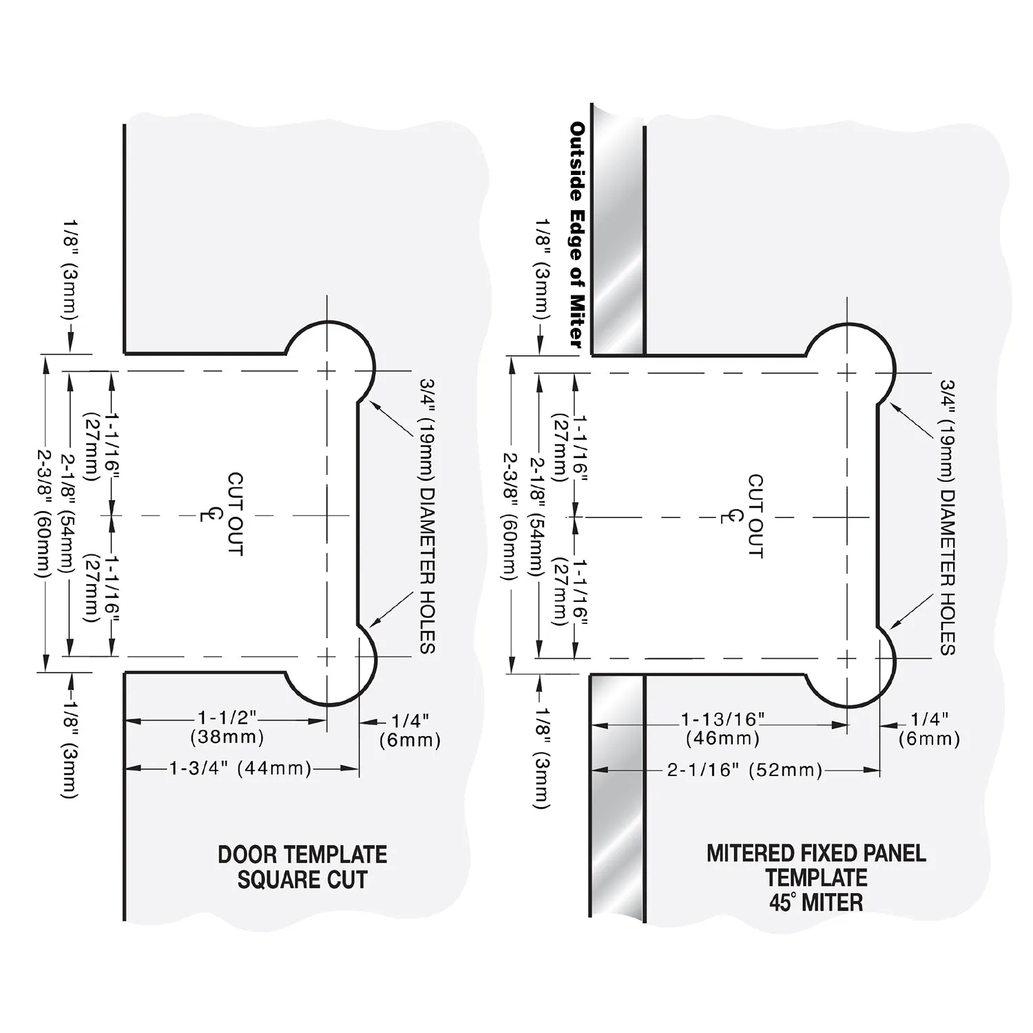 Estate 135 Series 135 Degree Glass-to-Glass Hinge