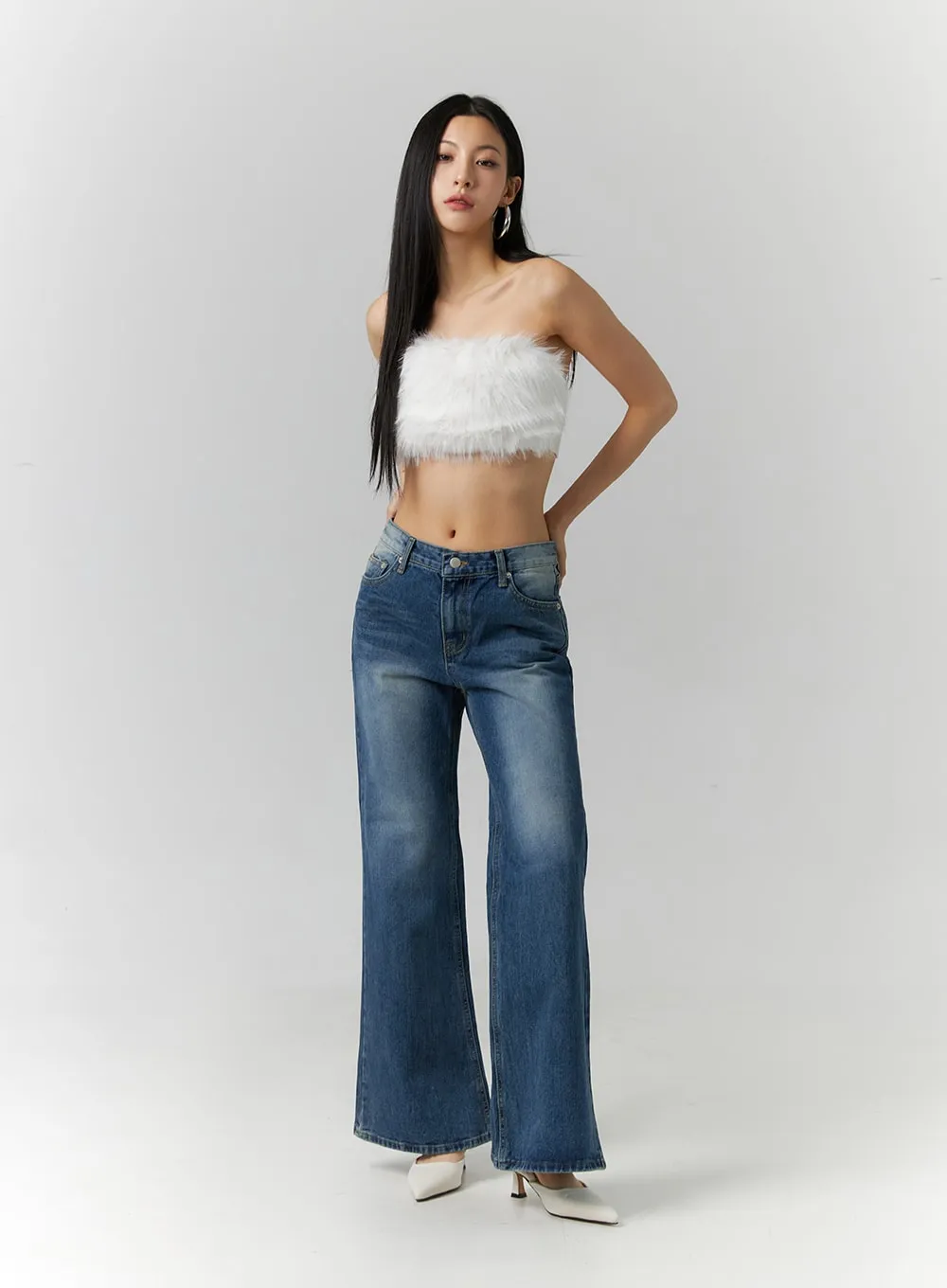 Faux Fur Tube Top ID306