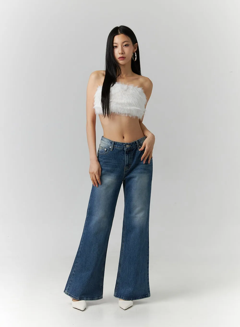 Faux Fur Tube Top ID306