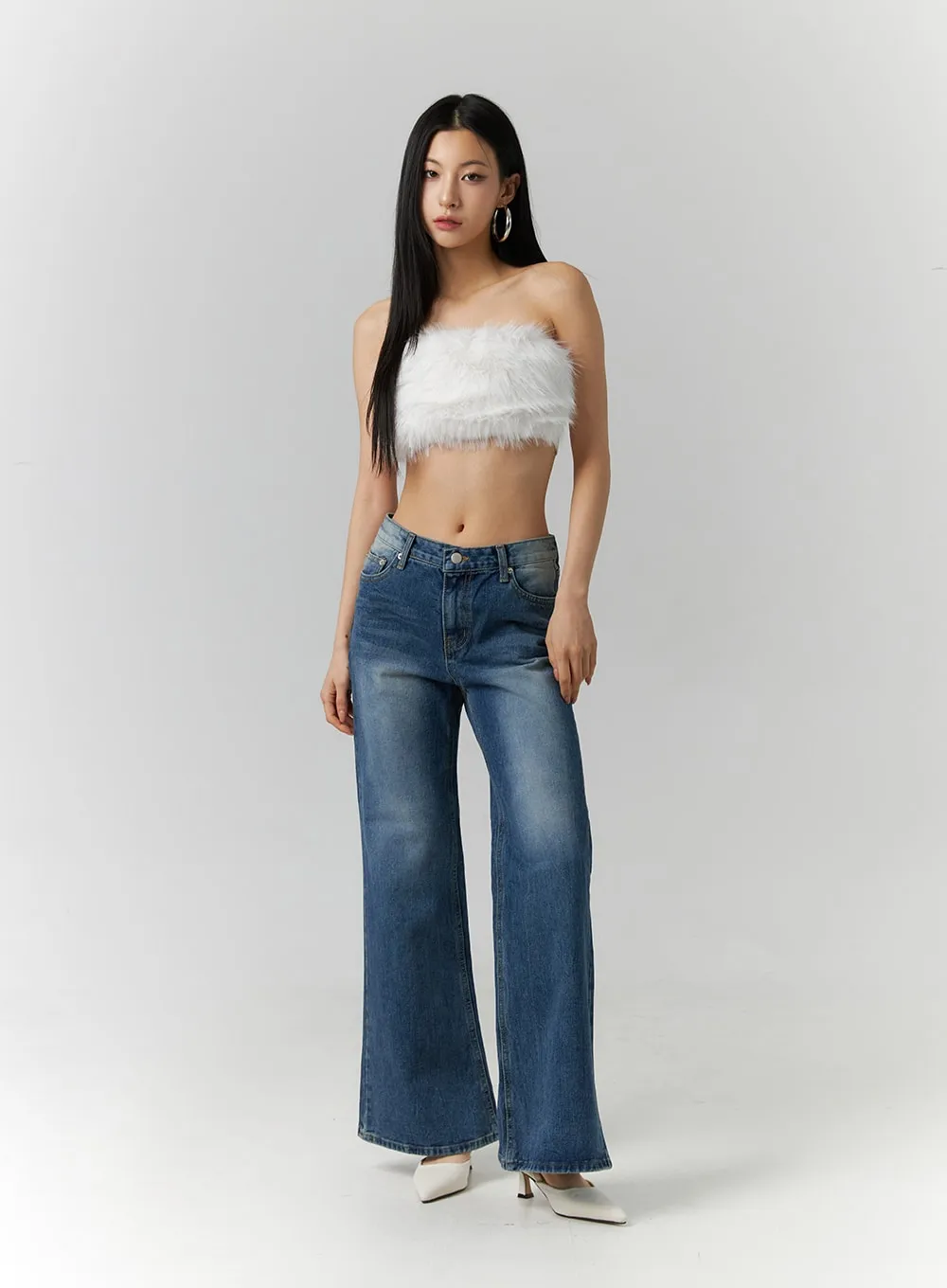 Faux Fur Tube Top ID306