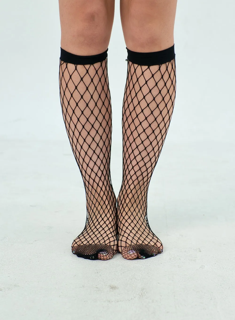 Fishnet Knee High Socks BU308