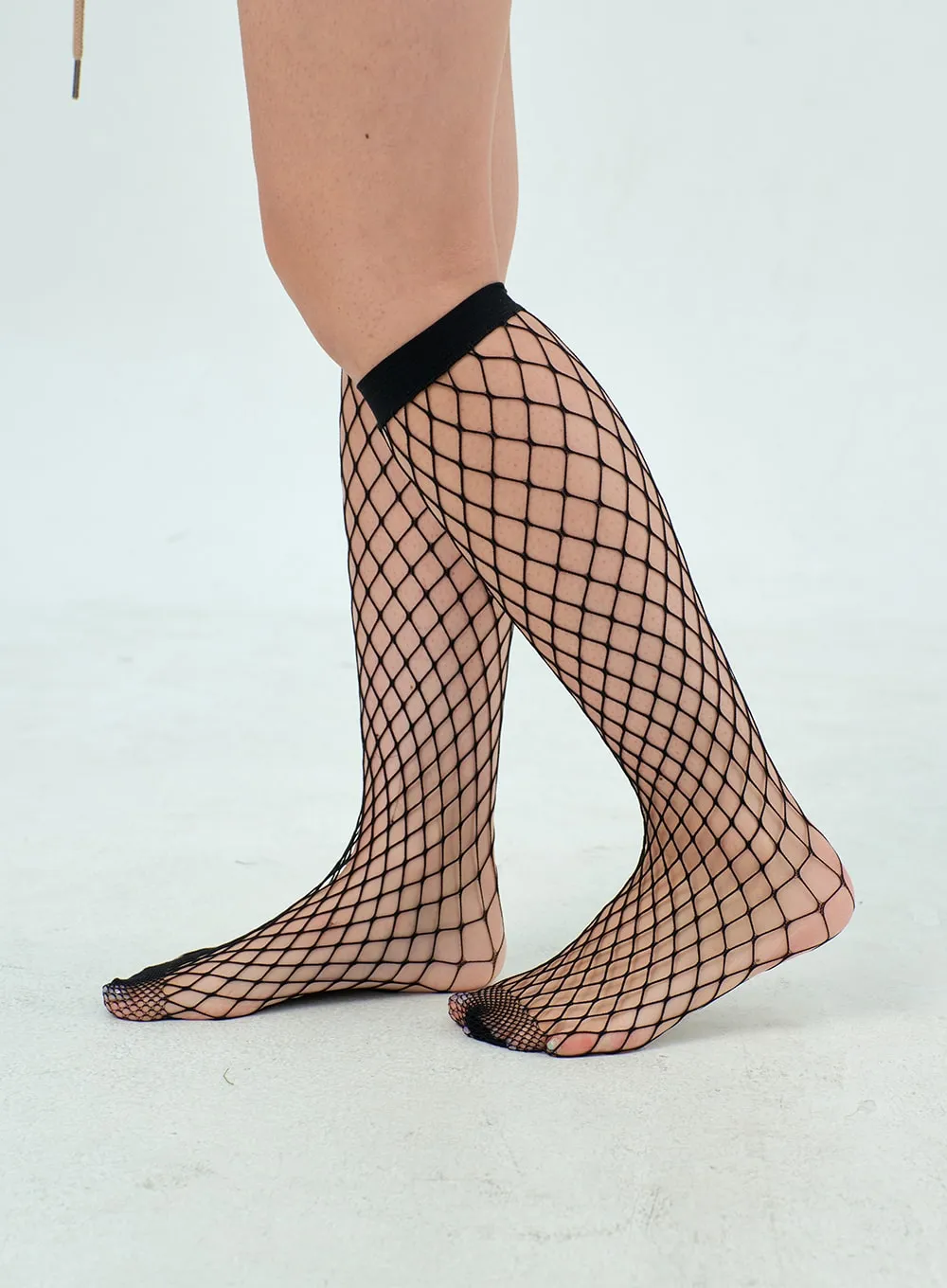 Fishnet Knee High Socks BU308