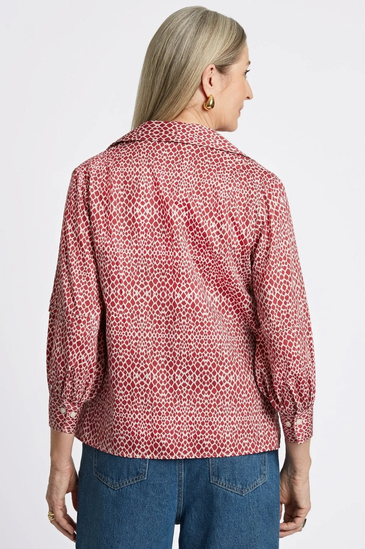 Frankie Abstract Snakeskin Popover