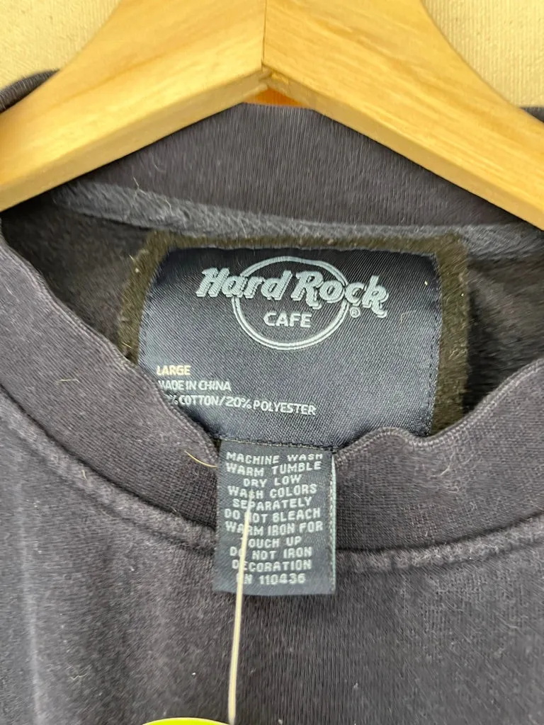 Hard Rock Cafe Embroidered Crewneck: L