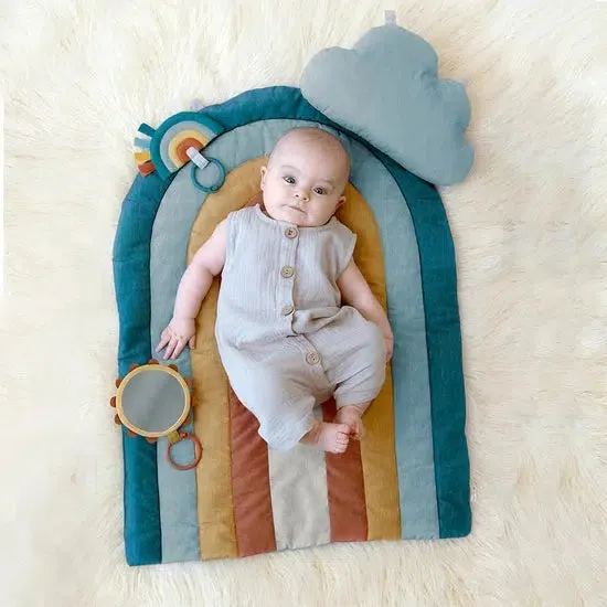 Itzy Ritzy - Tummy Time Play Mat - Rainbow