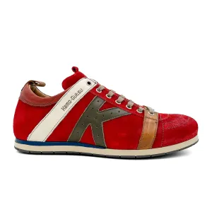 Kamo-Gutsu TIFO 042 Low Sneaker (Men) - Rosso Oil/Cactus