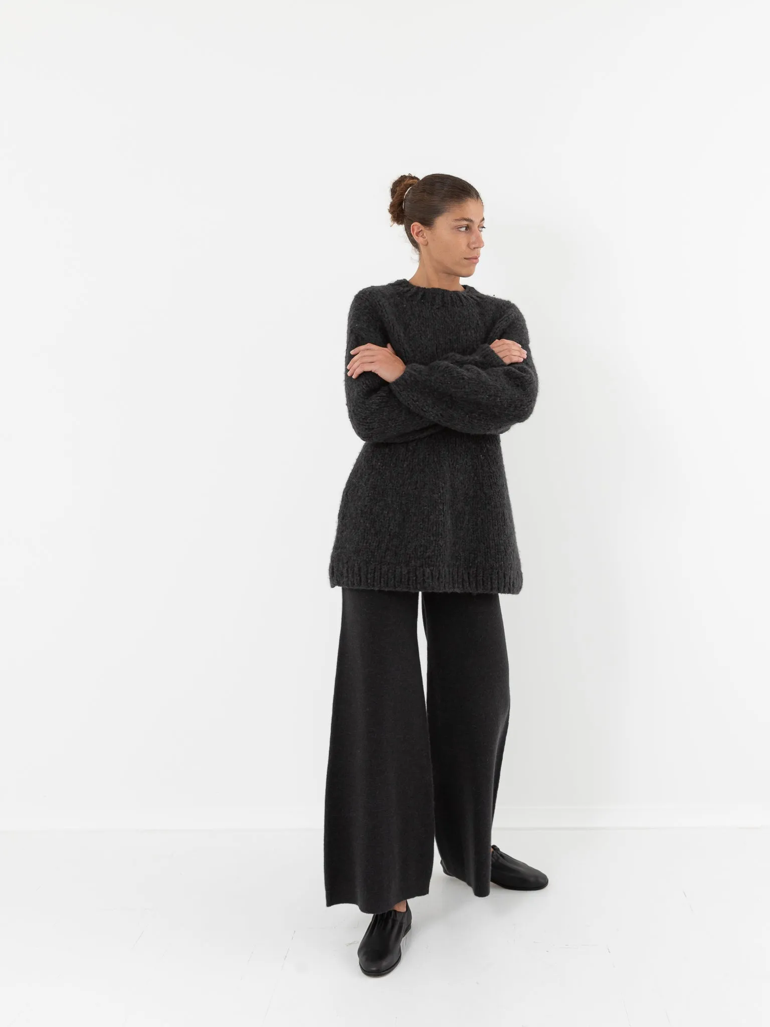 Lauren Manoogian Handknit Peplum Pullover