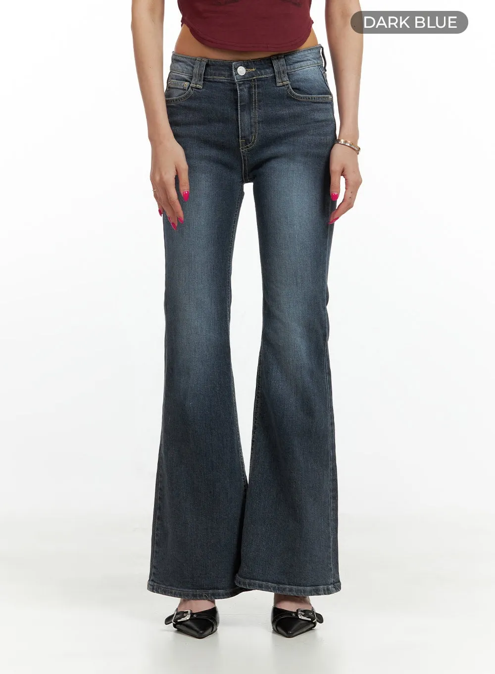 Low Rise Bootcut Jeans CU417