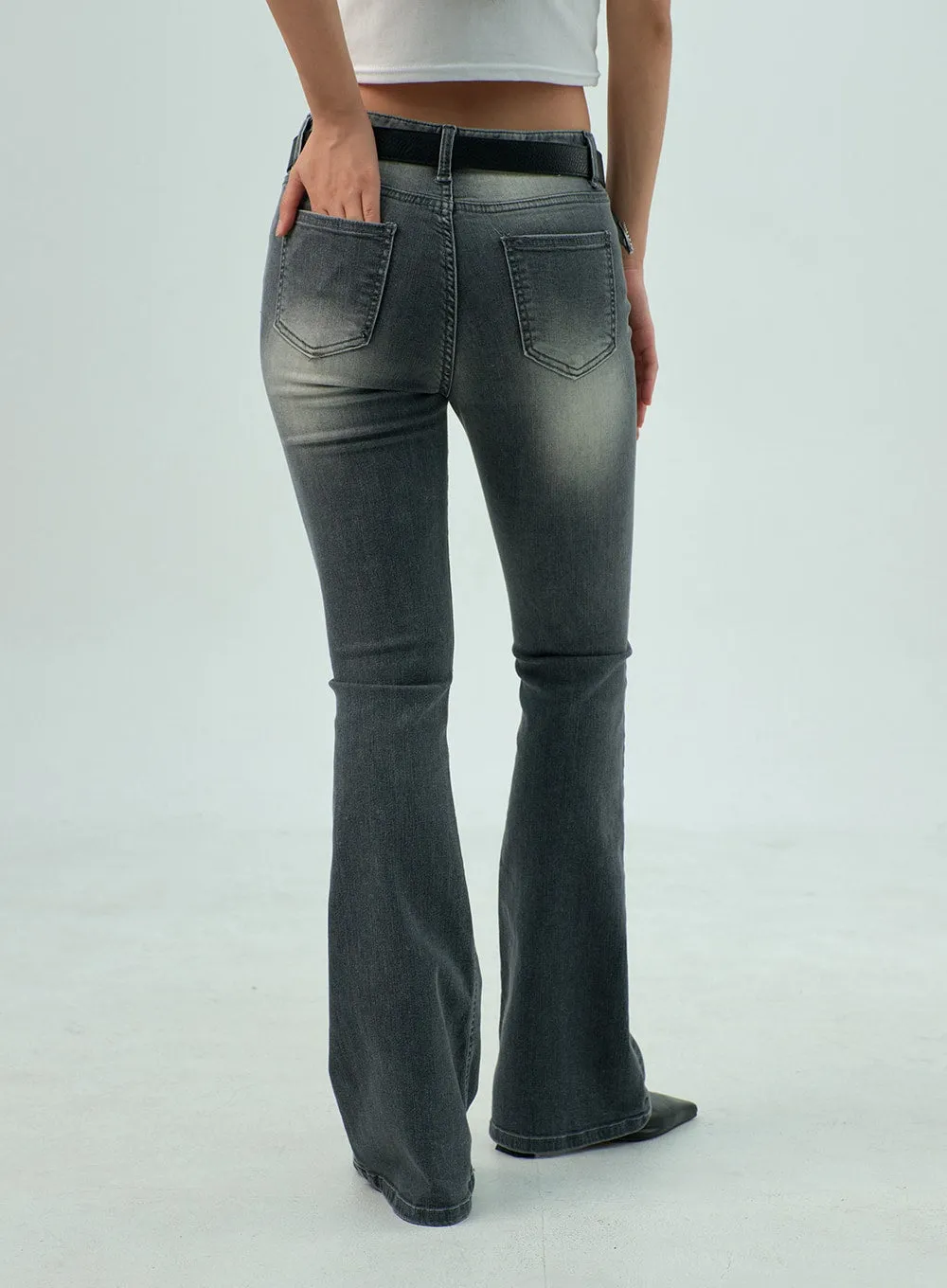 Low Rise Bootcut Jeans CY326