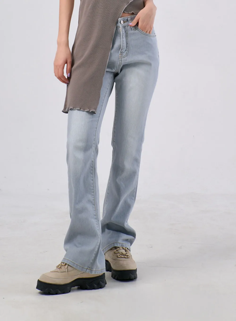 Low Rise Bootcut Pants IA305