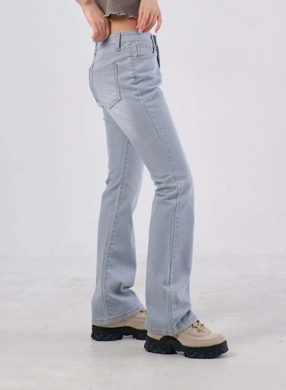 Low Rise Bootcut Pants IA305