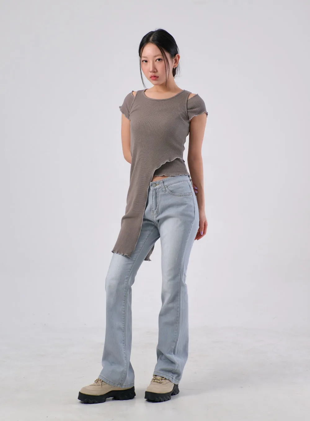 Low Rise Bootcut Pants IA305