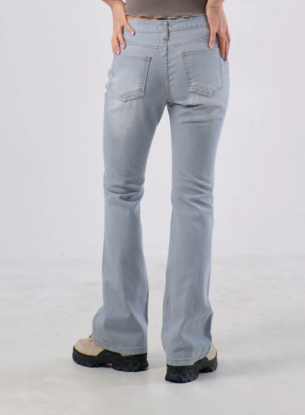 Low Rise Bootcut Pants IA305