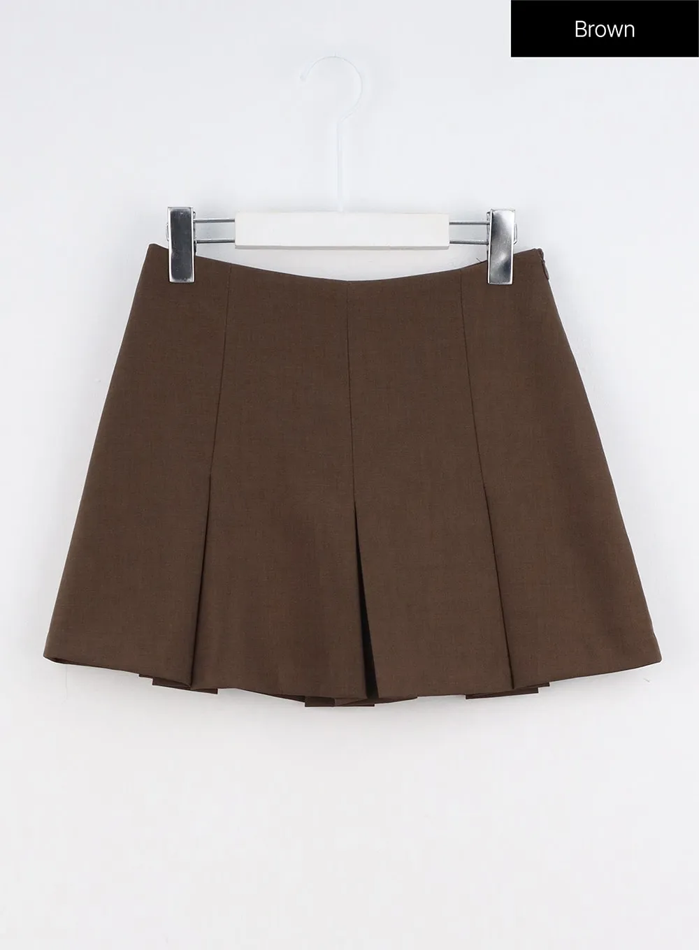 Low Rise Pleated Mini Skirt IO317