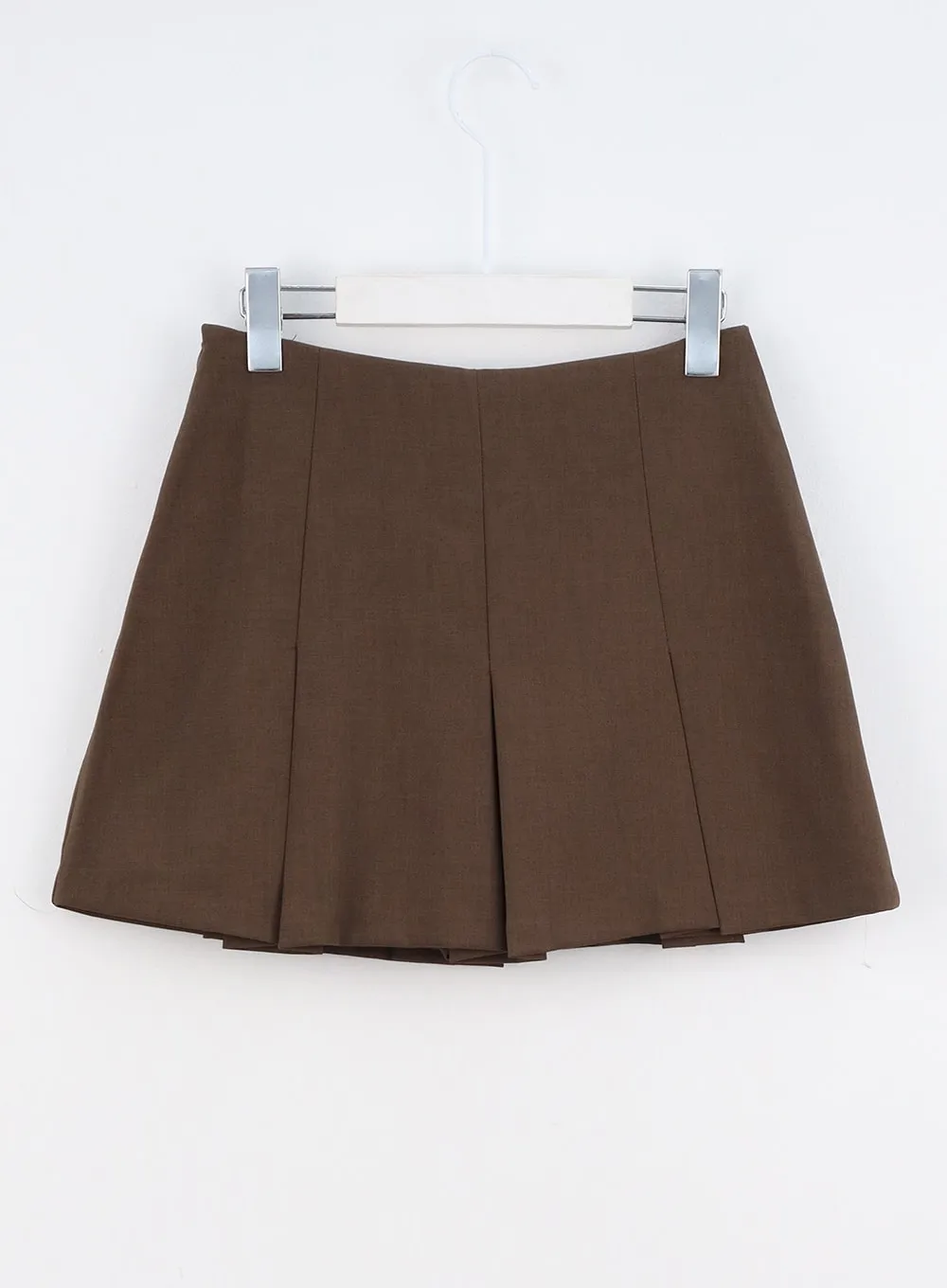 Low Rise Pleated Mini Skirt IO317