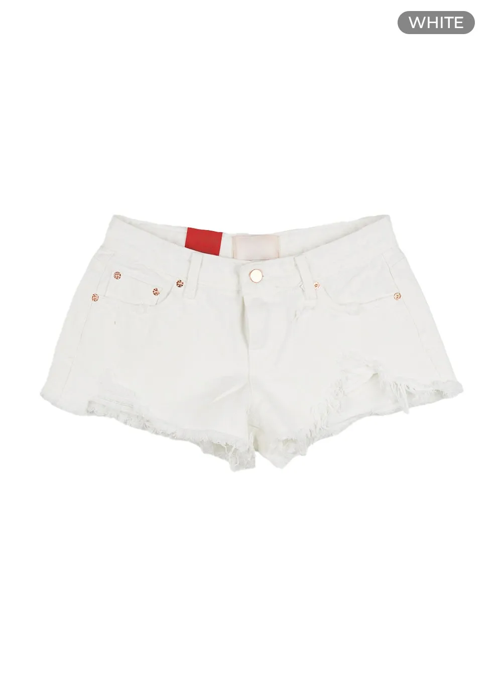 Low Rise Ripped Micro Shorts CU405