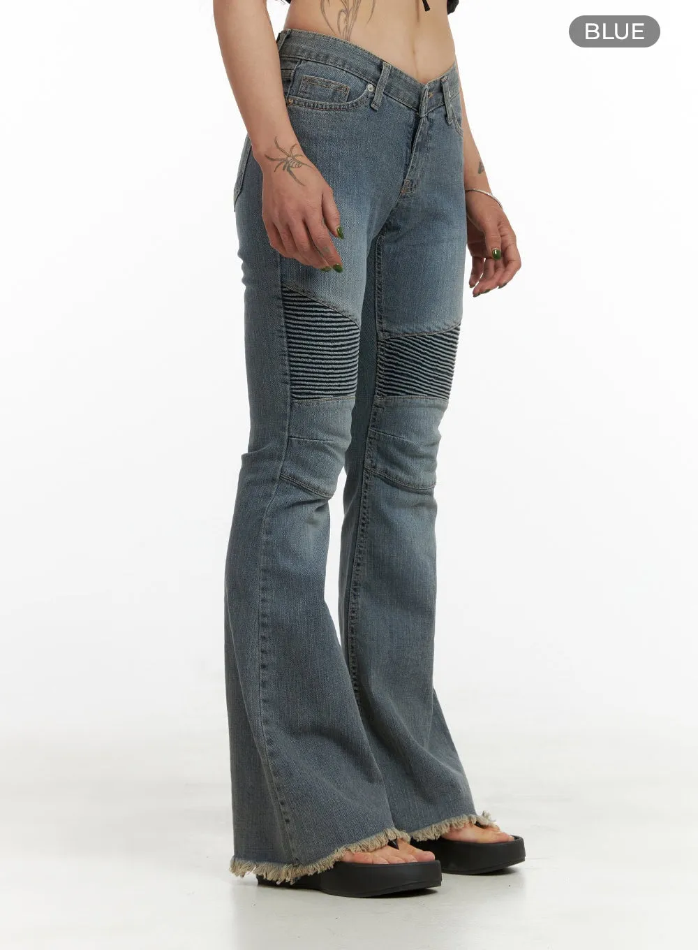 Low Rise Slim Bootcut Jeans CY430