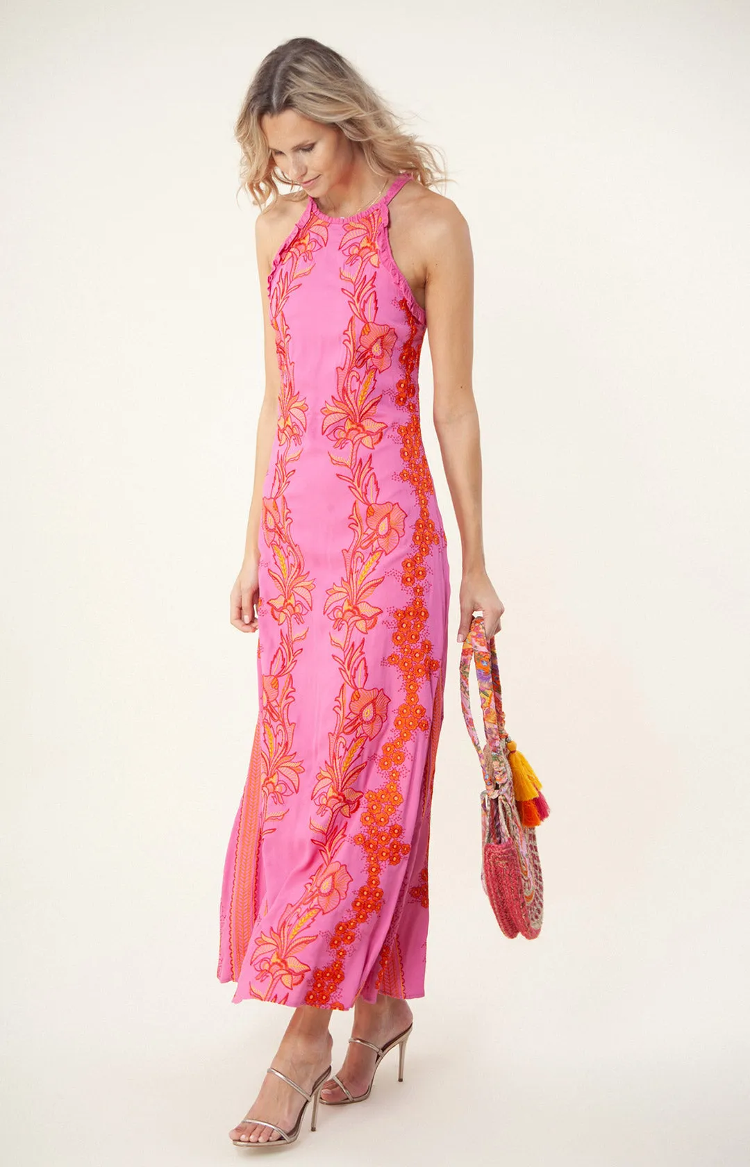 Luciana Embroidered Maxi