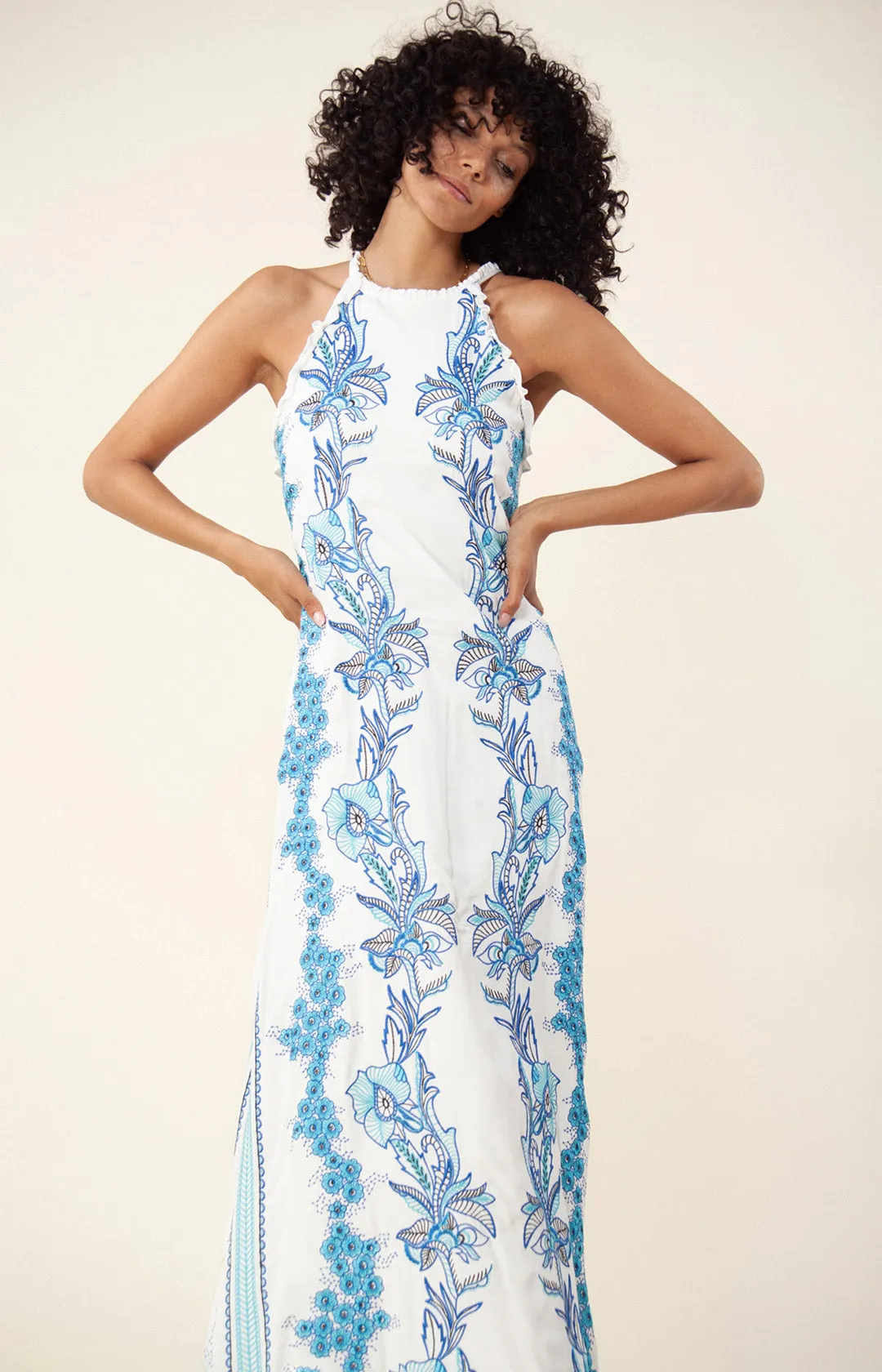 Luciana Embroidered Maxi