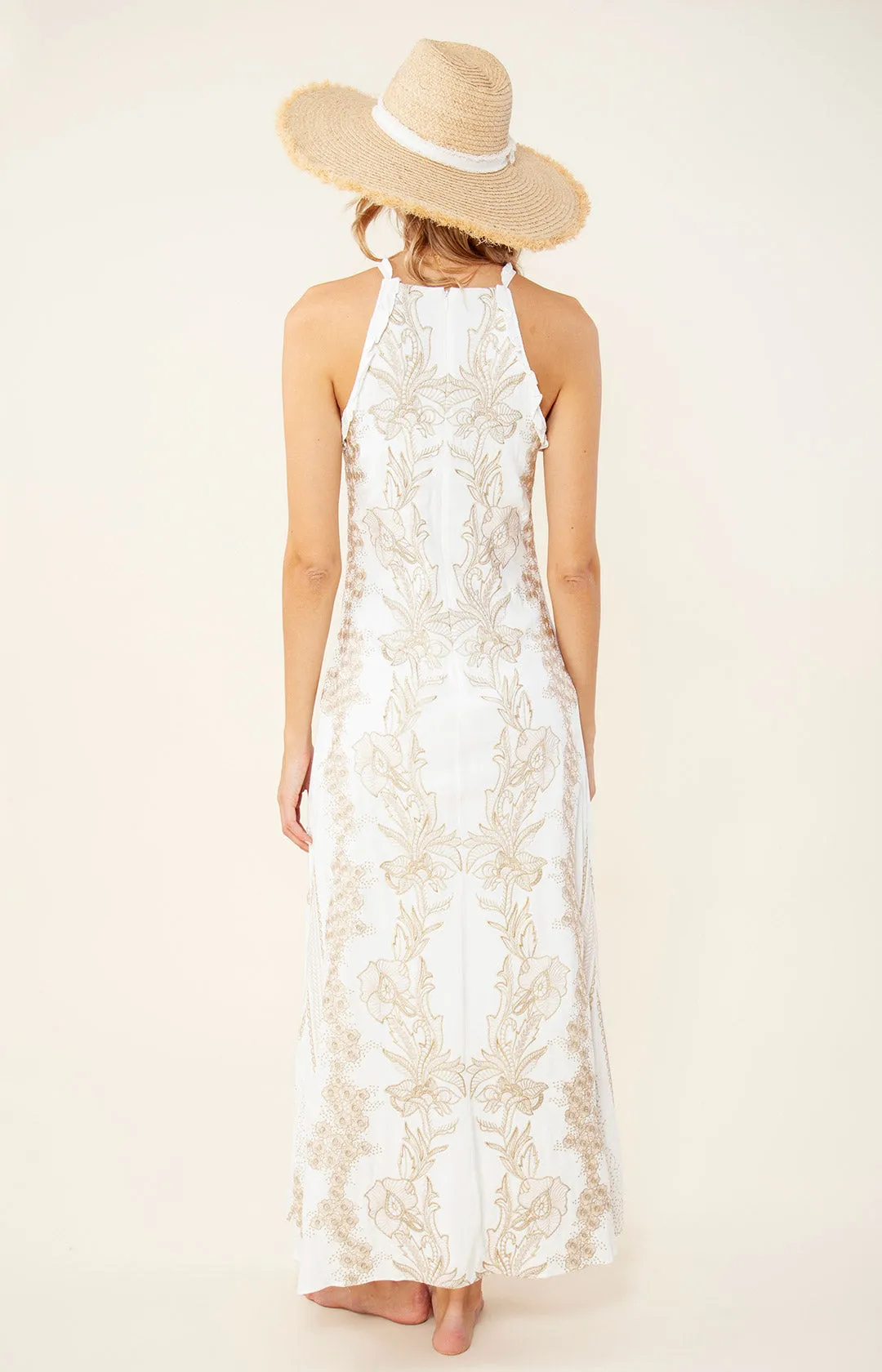 Luciana Embroidered Maxi