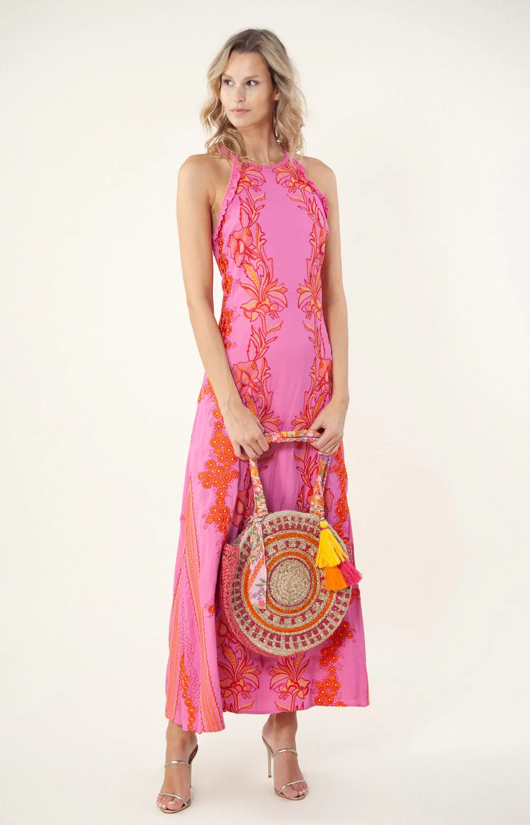 Luciana Embroidered Maxi