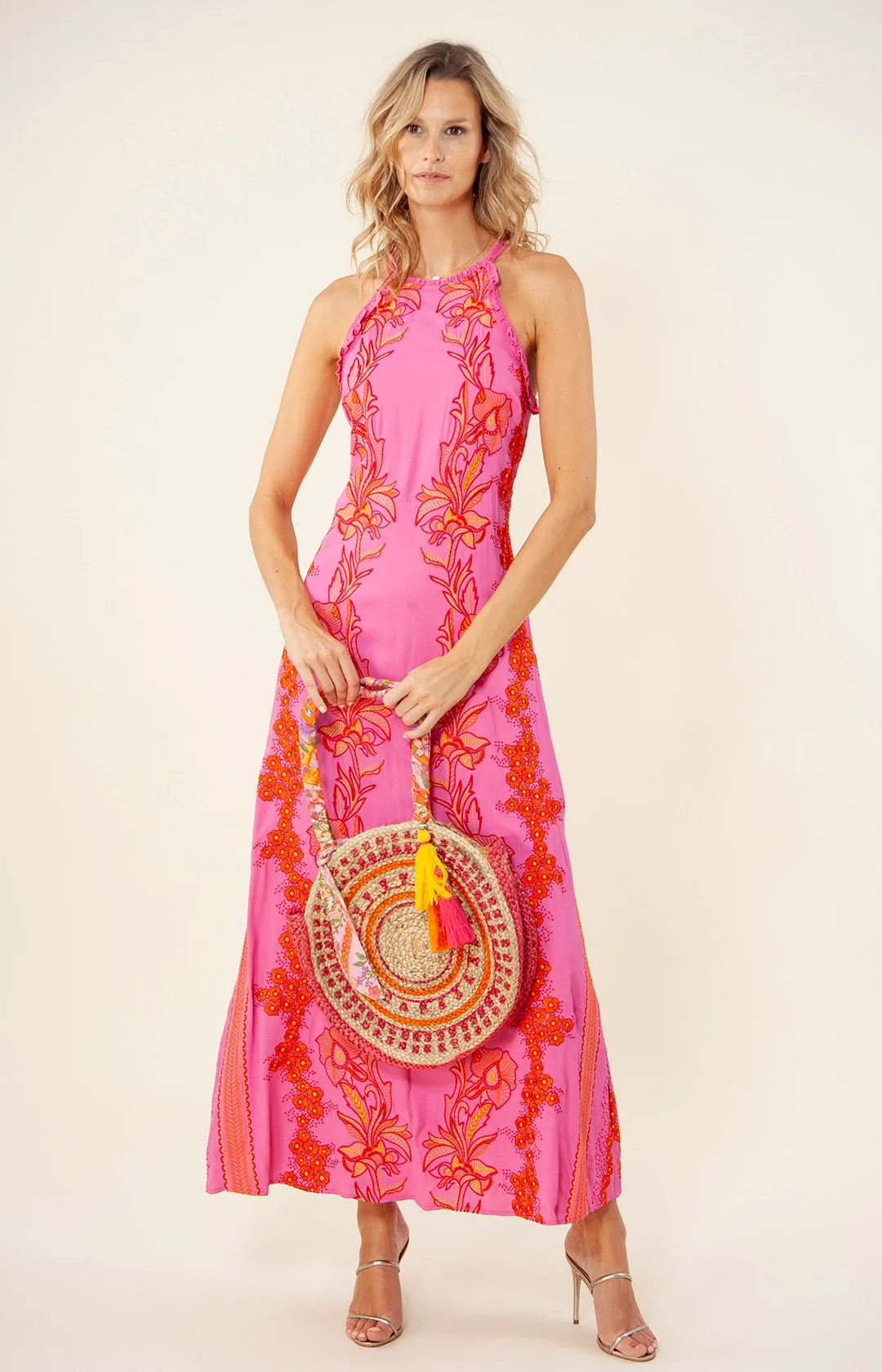 Luciana Embroidered Maxi