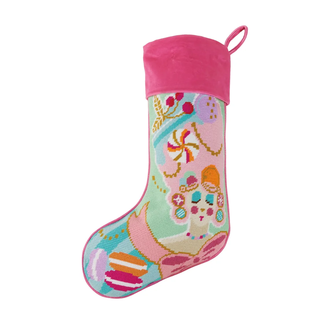 Marie Sweet Embroidered Stocking