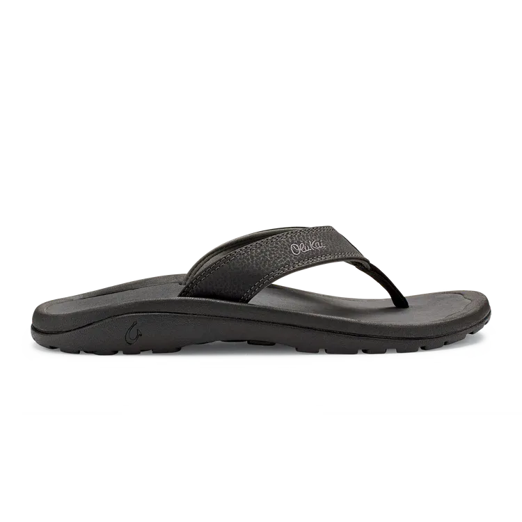 OLUKAI OHANA MEN BLACK DARK SHADOW