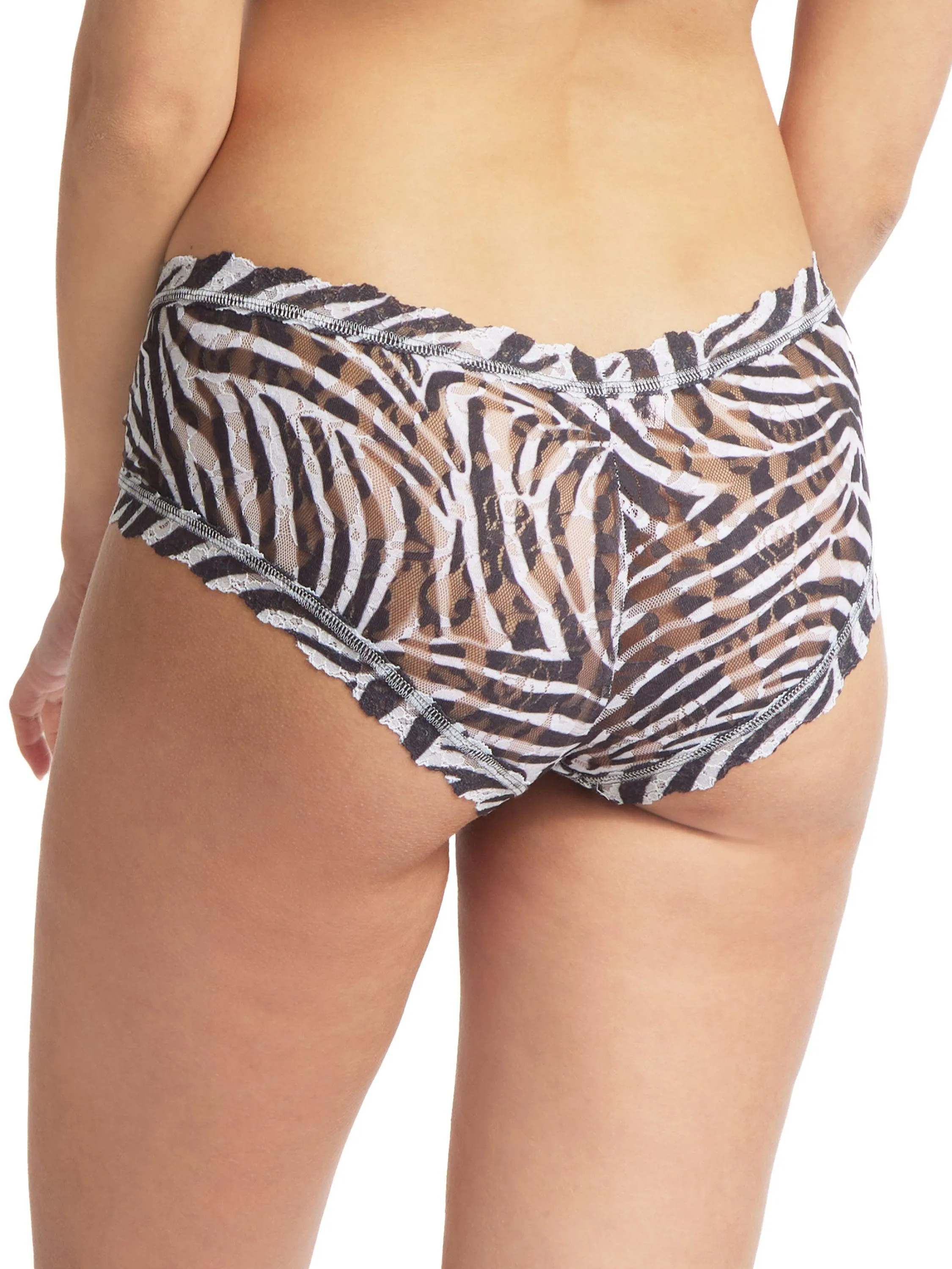 Printed Signature Lace Boyshort A To Zebra Sale