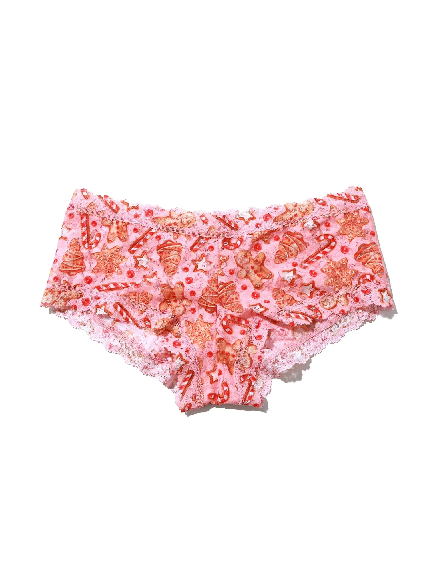 Printed Signature Lace Boyshort Gingerbread