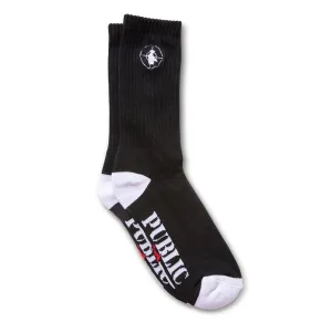 Public Enemy Sniper Logo Crew Sock