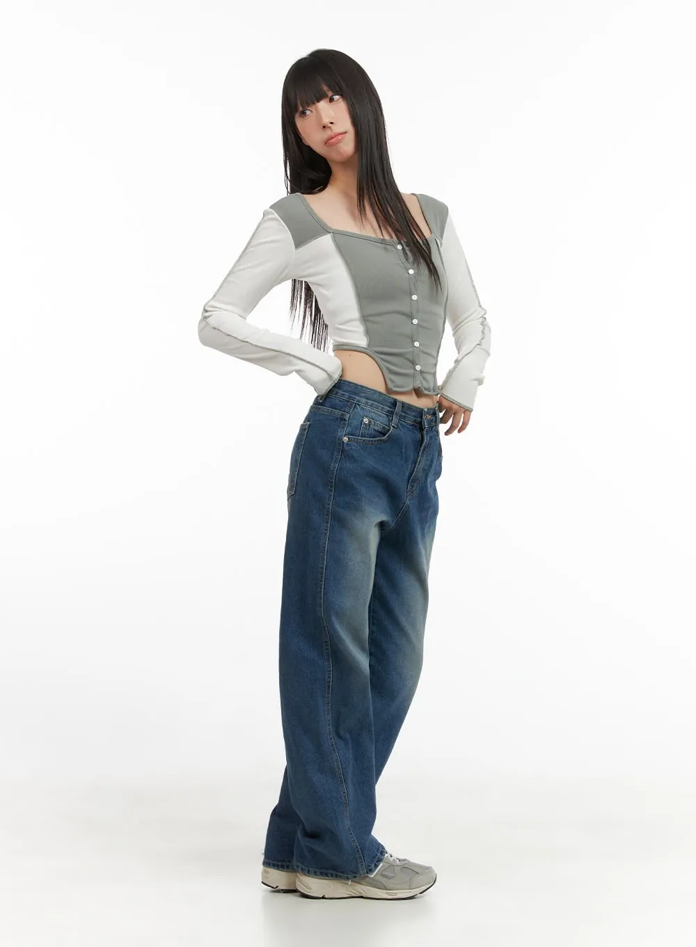 Ruby Low Rise Loose Fit Jeans CG420