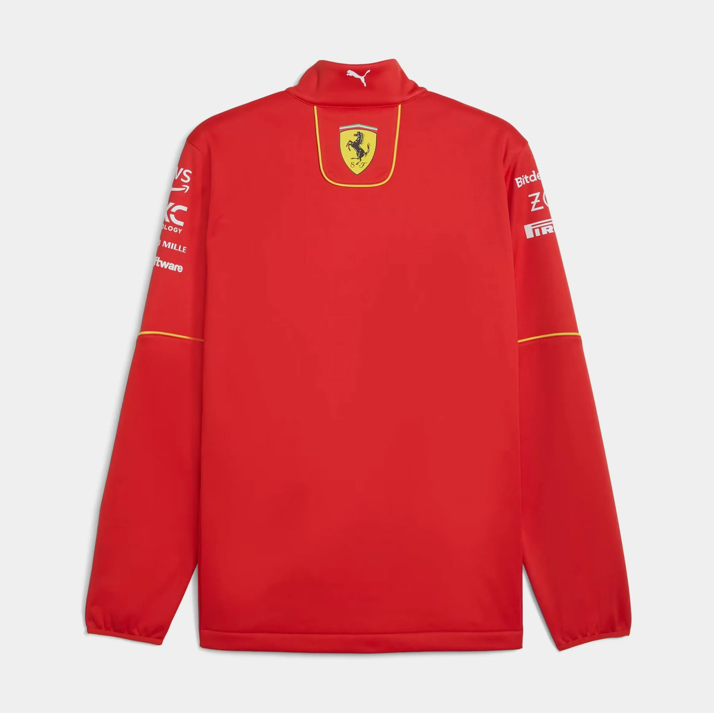 Scuderia Ferrari Replica Team Softshell Mens Jacket (Red/Yellow)