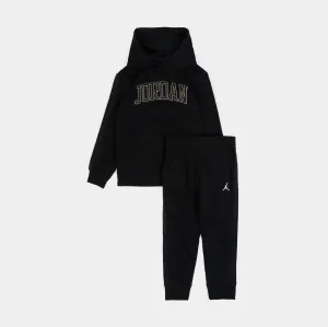 See Me Shine Pullover And Joggers Infant Toddler Set (Black/Gold)