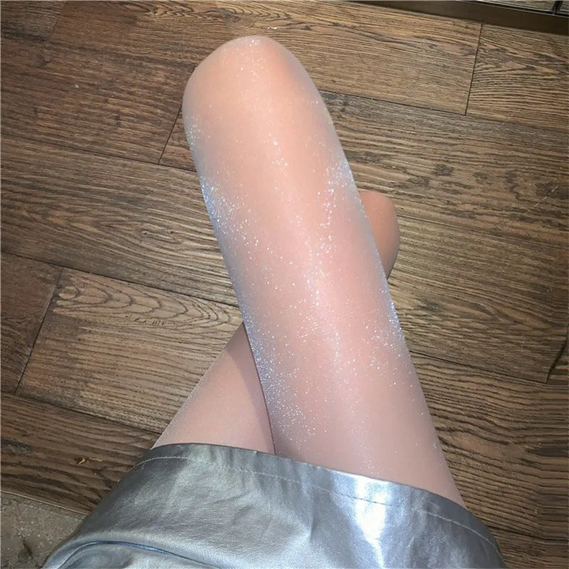 Shiny Pearl Socks Summer Thin Snagging Resistant Pantyhose