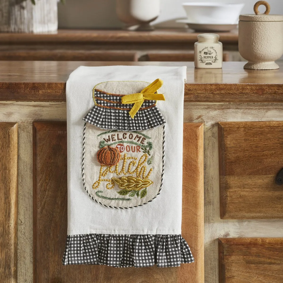 Welcome To Our Patch Kitchen Towel