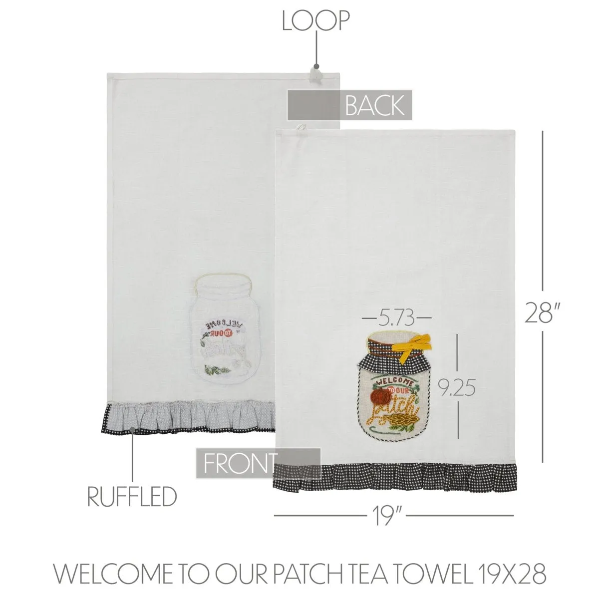 Welcome To Our Patch Kitchen Towel